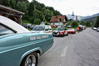 Stopp bei einer Sonderprüfung der Arbö Rallye